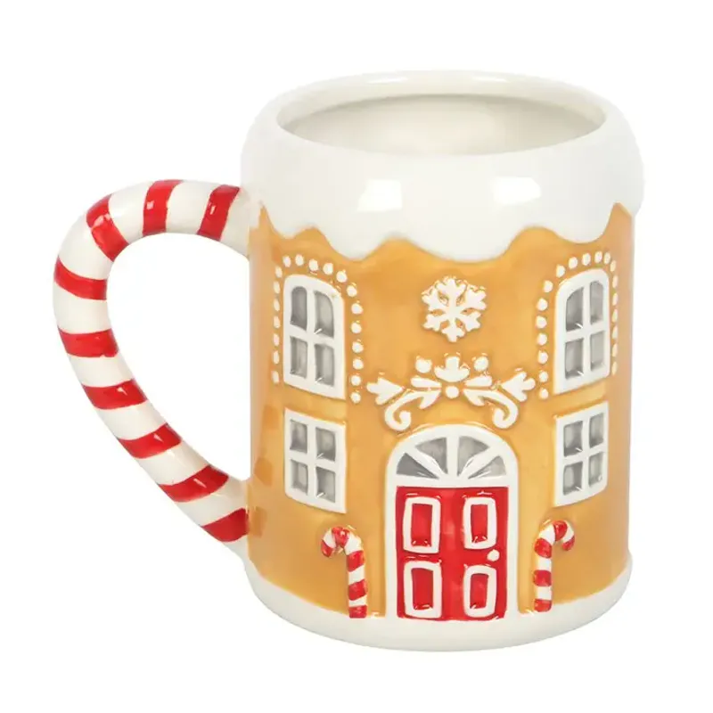 JULEKOPP – Pepperkakehus med candy cane-hank – Something Different