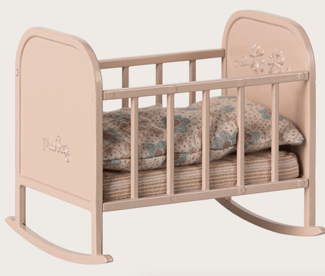 Hovedbilde VUGGE TIL BABY-KANIN – Lys rosa med sengetøy – ...