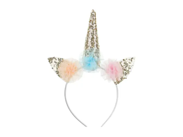 Hovedbilde HÅRBØYLE – Enhjørning med ører og paljetthorn – ...