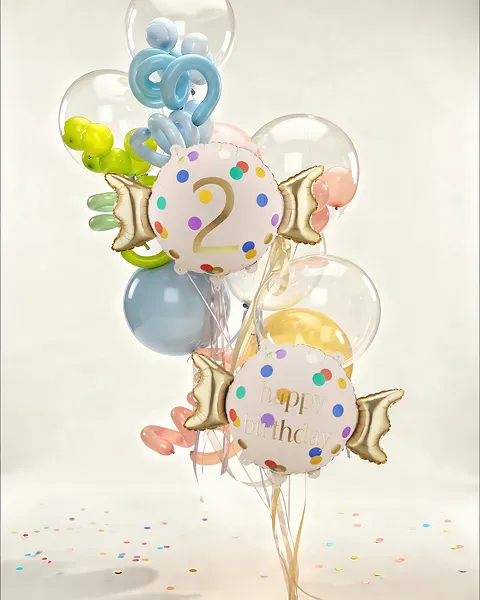 Hovedbilde FOLIEBALLONG – Candy Dots – Tall 2 – ...