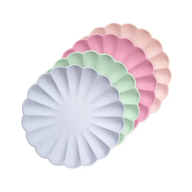 Hovedbilde BAMBUS TALLERKENER – Pastellfarger – 8 pk ...