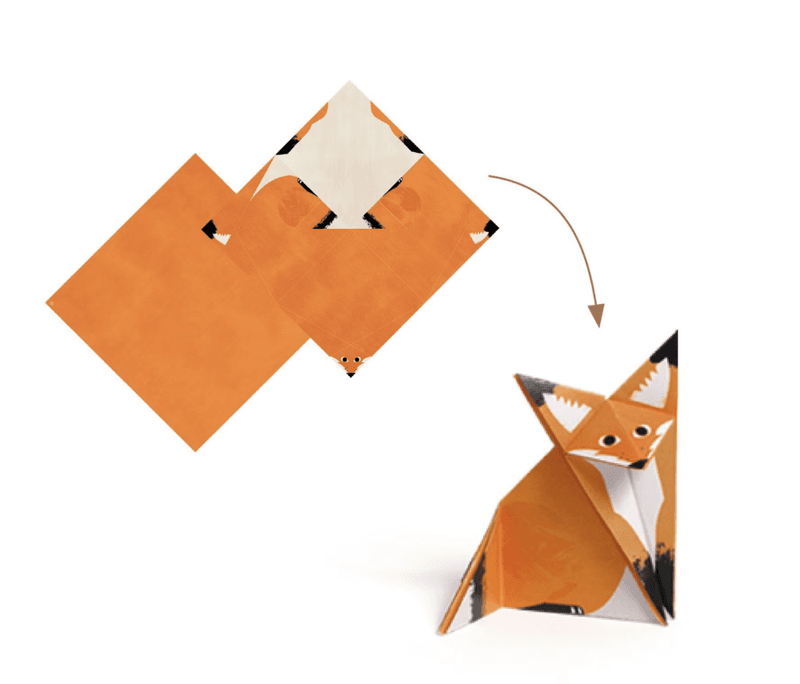 HOBBYSETT – Lag skogsdyr med origami – Djeco