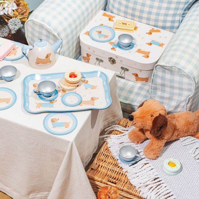 Hovedbilde TESETT I KOFFERT – Dachshund – Sass & Belle