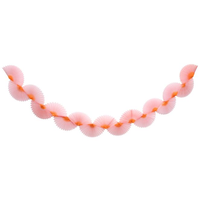 Hovedbilde GIRLANDER – Rosa honeycomb vifter – Meri Meri