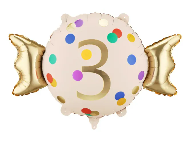 Hovedbilde FOLIEBALLONG – Candy Dots – Tall 3 – ...