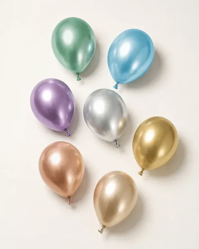 BALLONGER - Glossy - Flaskegrønn - 30 cm - 10 pk - PartyDeco