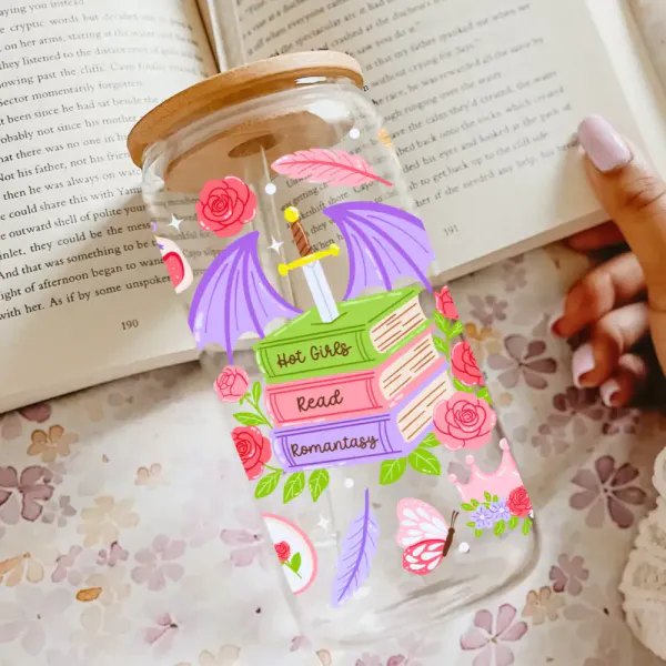 Hovedbilde DRIKKEGLASS MED LOKK OG SUGERØR – For ...