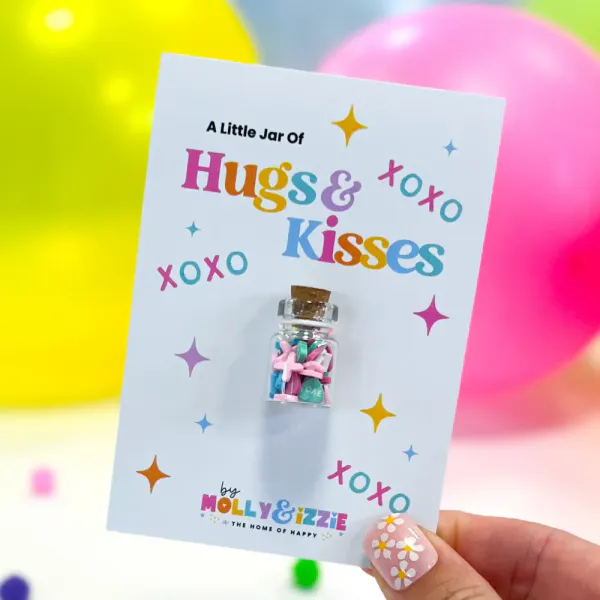 Hovedbilde LITEN GLASSKRUKKE – Hugs & Kisses – by Molly & ...