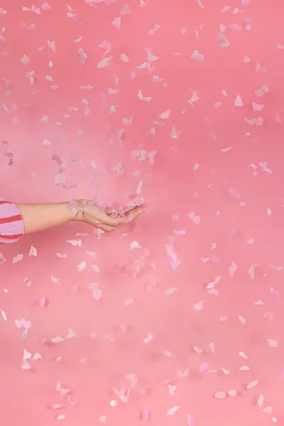 Hovedbilde KONFETTIKANON – Sommerfugler rosa – 20 cm ...