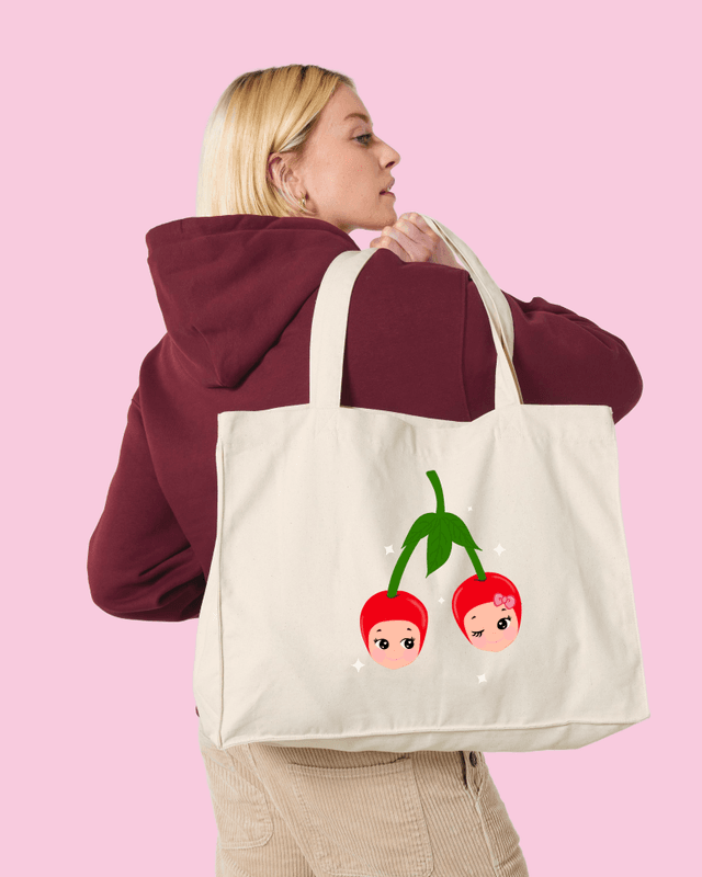 SHOPPINGBAG – Kirsebærvenner – Festligetrykk