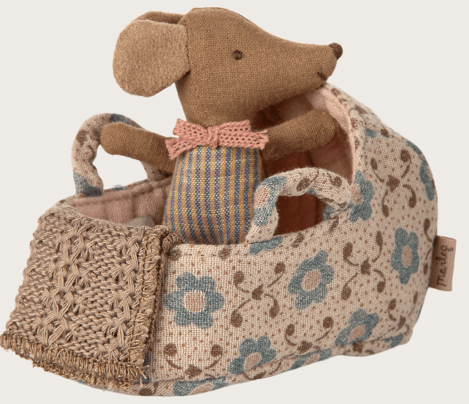Hovedbilde BÆREBAG – Baby Mus – Rose – Maileg