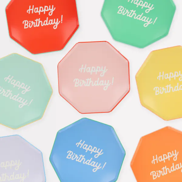 Hovedbilde PAPPTALLERKNER – Happy Birthday mix – 8 pk ...