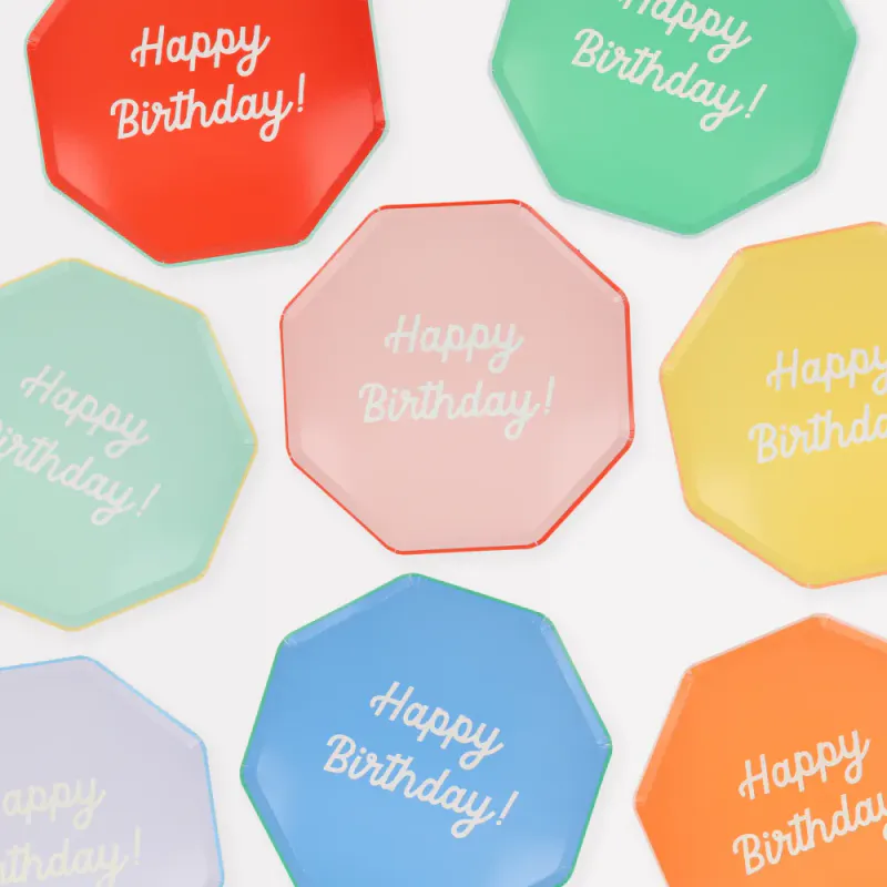 PAPPTALLERKNER – Happy Birthday mix – 8 pk – Meri Meri