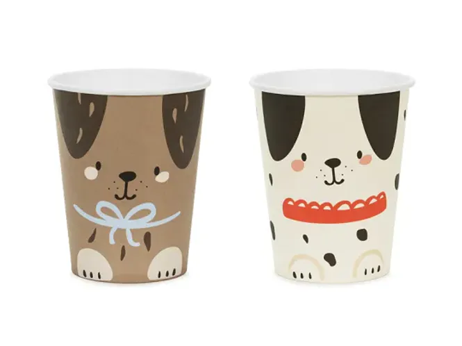 Hovedbilde PAPPKRUS – Søte hunder – 6 pk – PartyDeco