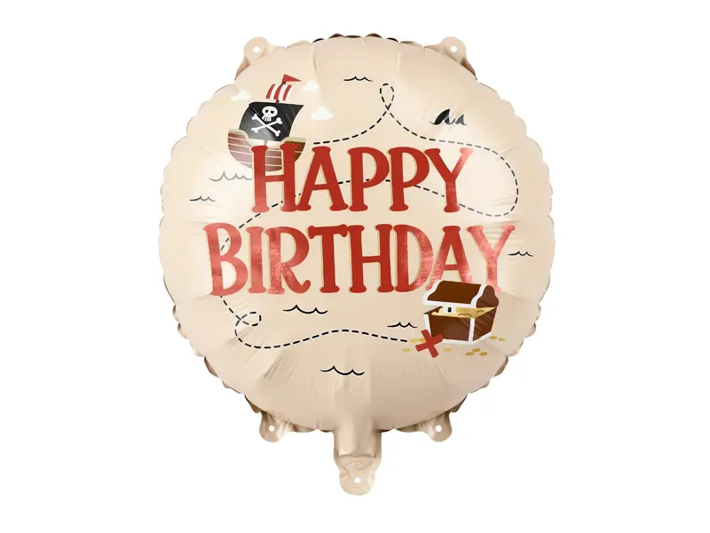 FOLIEBALLONG – Happy Birthday pirat – PartyDeco