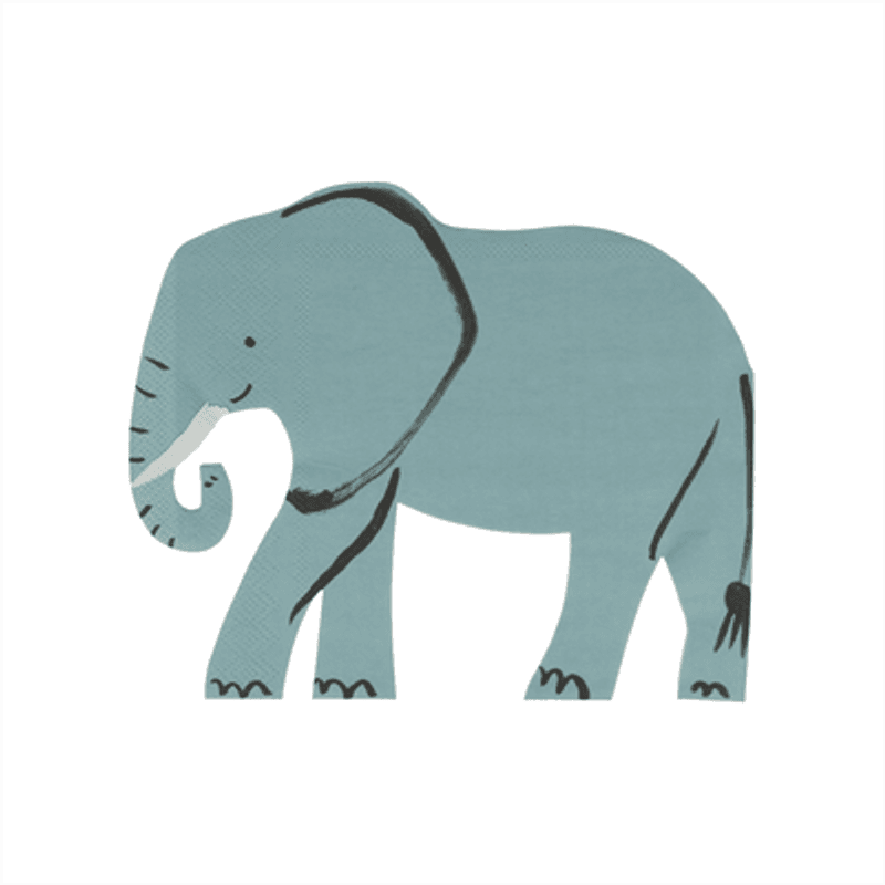 SERVIETTER – Elefant – 16-pk – Meri Meri