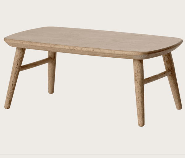 Hovedbilde KAFFEBORD TIL MUS – Rektangulært naturtre – ...