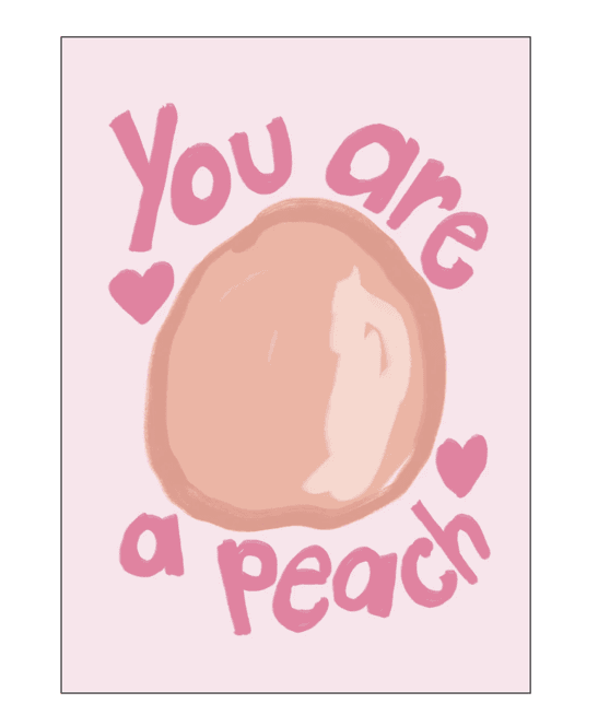 Hovedbilde PLAKAT – Peach – 30 x 40 cm – Athene ...