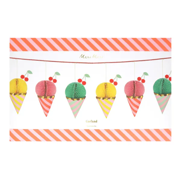 Hovedbilde GIRLANDER – Iskrem med honeycomb – Meri Meri