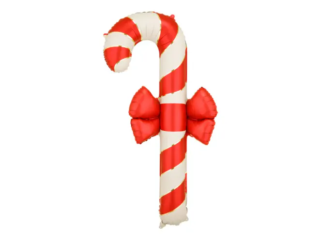 Hovedbilde FOLIEBALLONG – Candy cane med rød sløyfe – ...