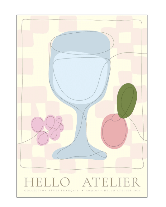 Hovedbilde PLAKAT - Du Vin - 50 X 70 cm - Hello Atelier