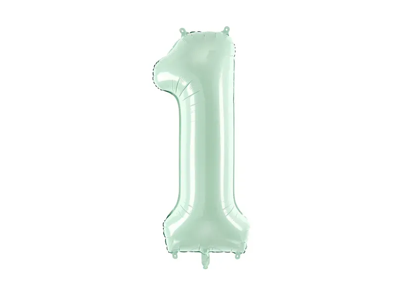 FOLIEBALLONG – Tall 1 – Lys grønn – 72 cm – PartyDeco