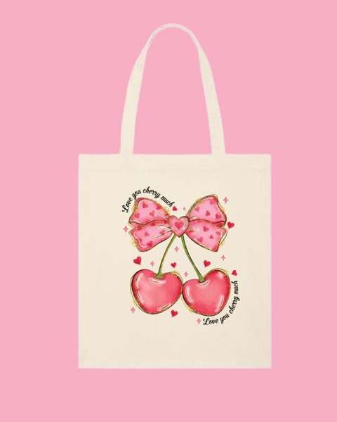 Hovedbilde TOTEBAG – Love You Cherry Much – Festligetrykk