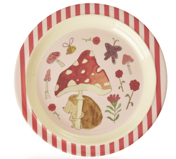 Hovedbilde ASJETT – Happy Forest Print – rød – Rice