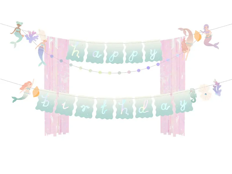 GIRLANDER – Happy Birthday – Havfrue – PartyDeco