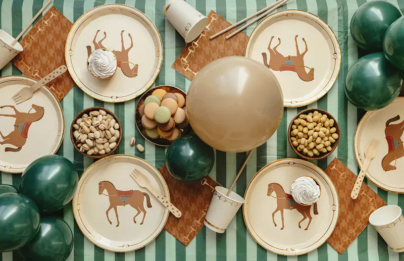 PAPPASJETTER - Hest - 6 pk - PartyDeco