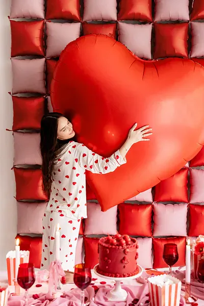 Hovedbilde FOLIEBALLONG – Hjerte XXL – Rød – ...