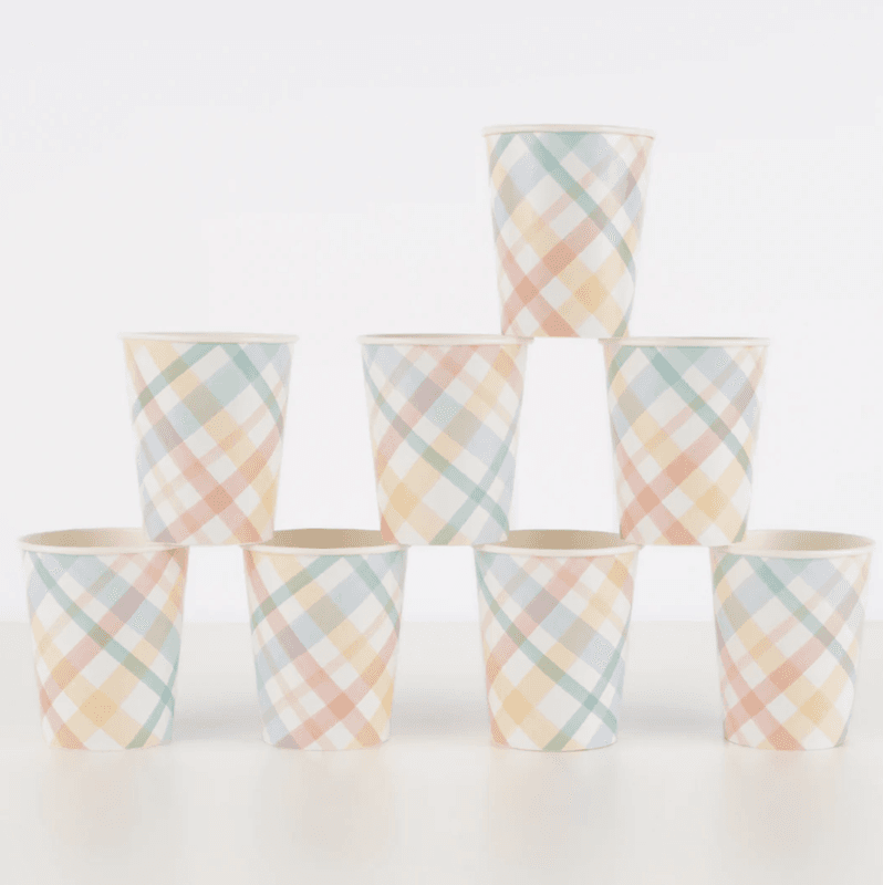 PAPPKRUS – Ruter pastell – 8-pk – Meri Meri