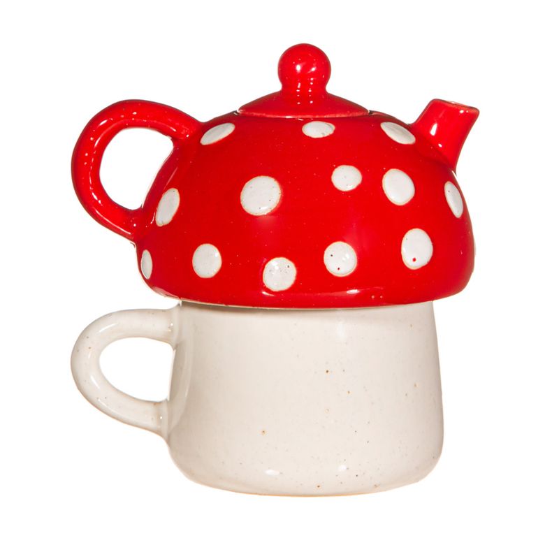 TEKOPP – Rød sopp – Tea for One – Sass & Belle