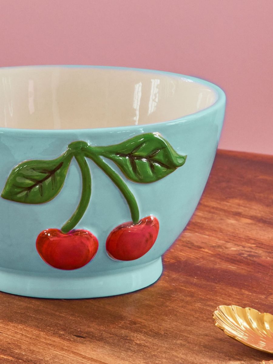 LITEN KERAMIKKBOLLE – Mint – Kirsebær – Rice
