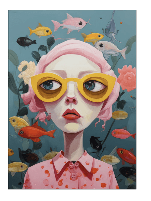 Hovedbilde PLAKAT – Under Water Lady – 30 x 40 cm – ...