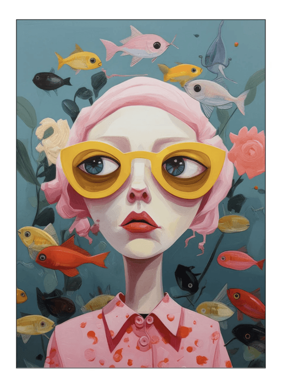 PLAKAT – Under Water Lady – 30 x 40 cm – Atelier Imaginare