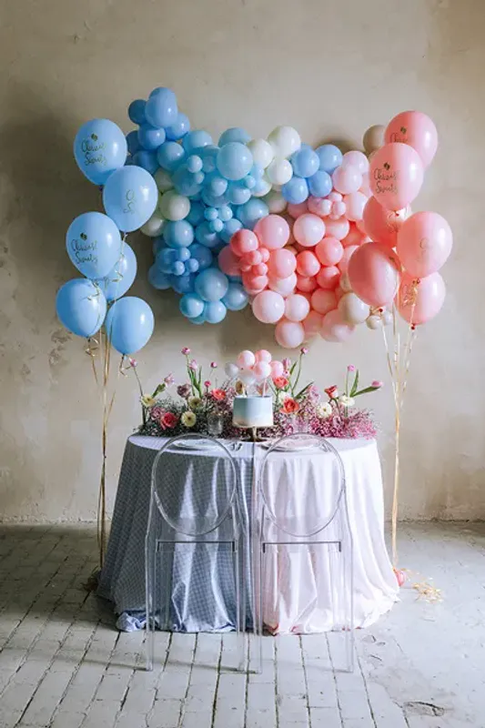 KAKETOPP – Ballonger rosa – PartyDeco