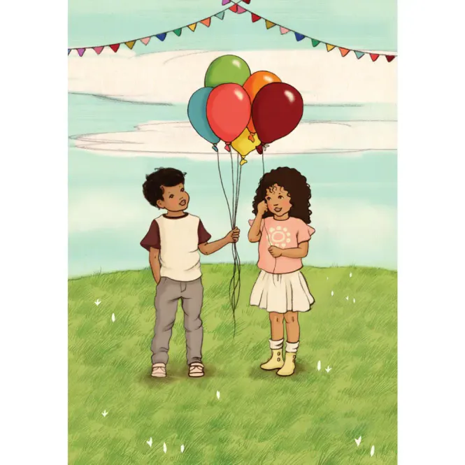 Hovedbilde KORT - Fairground Balloons - Belle & Bo