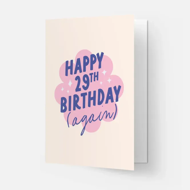 Hovedbilde KORT – Happy 29th Birthday (again) – Kaart ...