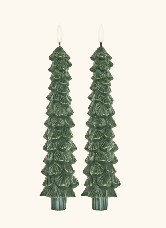 LED-LYS – Grønne juletrær – 2-pk. – Rice