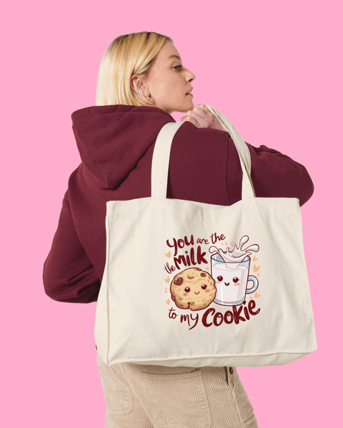 Hovedbilde SHOPPINGBAG – Milk to My Cookie – Festligetrykk