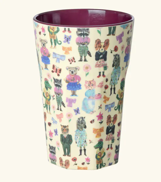 Hovedbilde HØY KOPP – Bordeaux innside med fantasifulle dyr ...