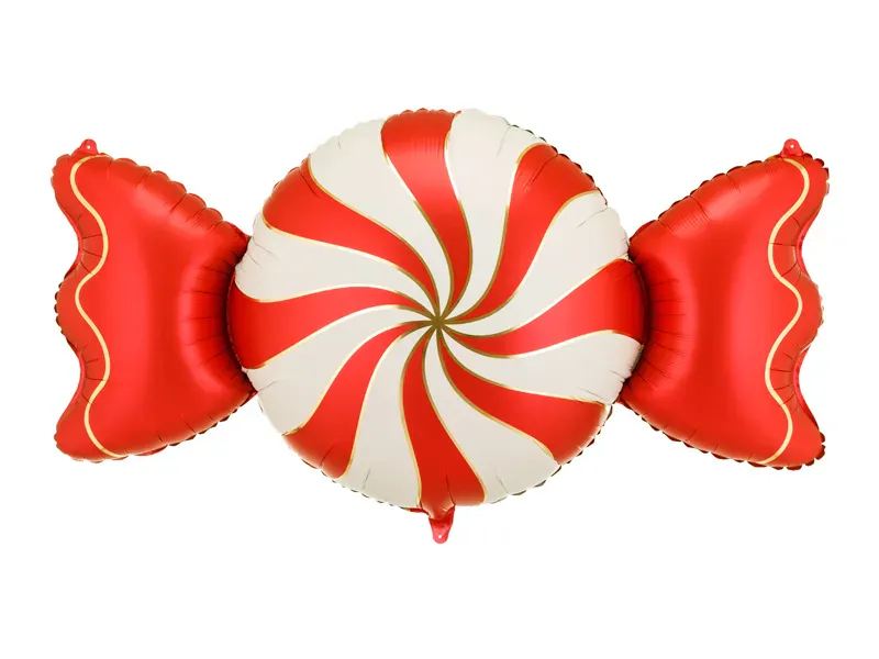  FOLIEBALLONG – Drops i beige og rødt – PartyDeco