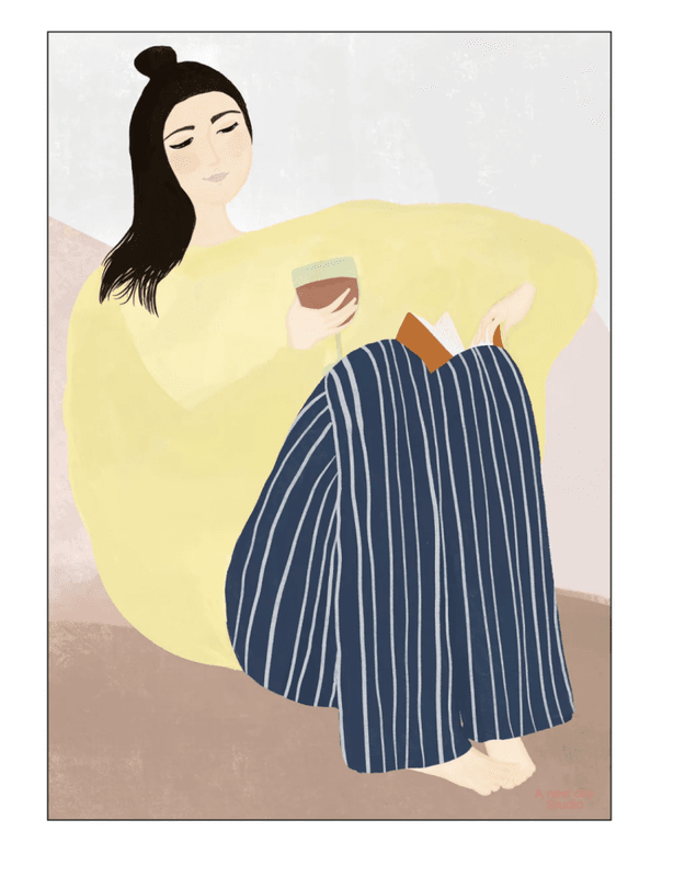 PLAKAT - Un bon livre - A3 - A new day studio