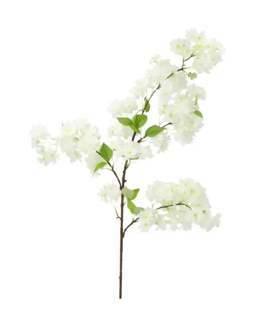 Hovedbilde KUNSTIG BLOMST – Kirsebærblomst gren – Hvit ...
