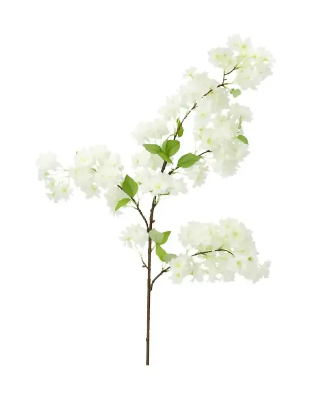 KUNSTIG BLOMST – Kirsebærblomst gren – Hvit – 102 cm – Alot