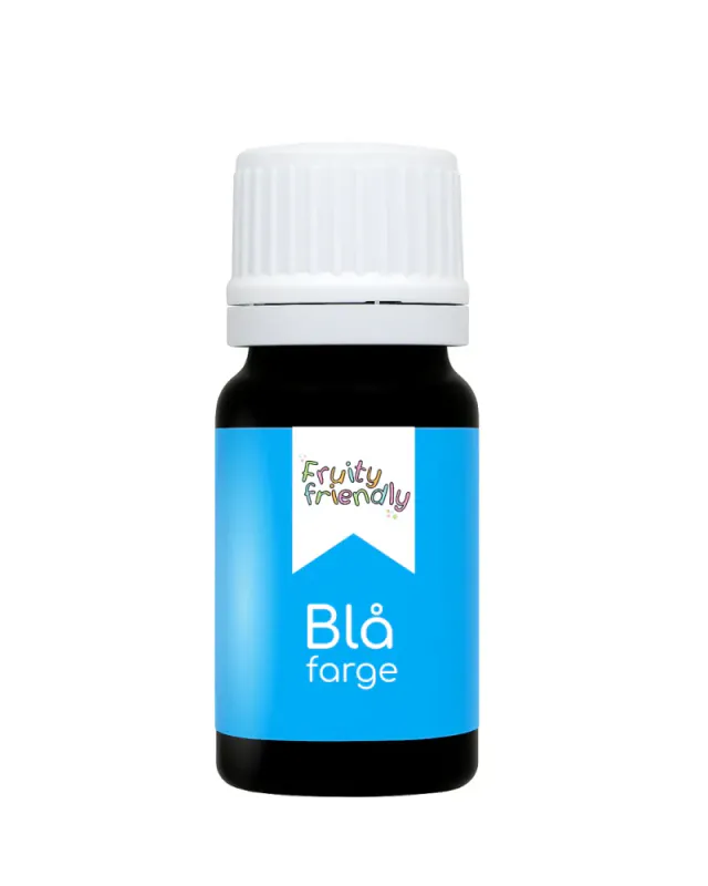 VANNLØSELIG FARGE - Blå farge 10 ml – FruityFriendly 