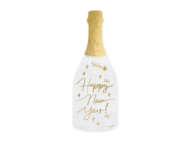 Hovedbilde SERVIETTER – Champagneflaske Happy New Year – ...