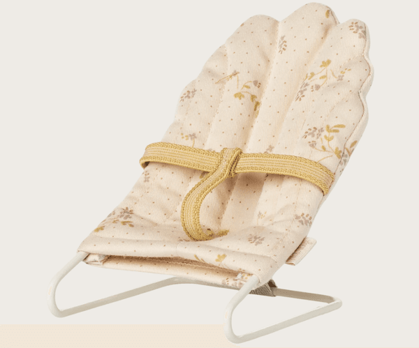 Hovedbilde VIPPESTOL TIL MICRO-KANIN – Offwhite med blomster ...