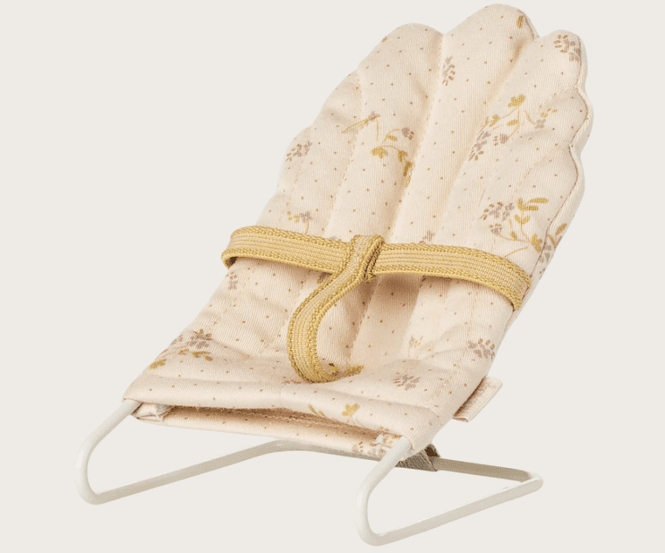Hovedbilde VIPPESTOL TIL MICRO-KANIN – Offwhite med blomster ...